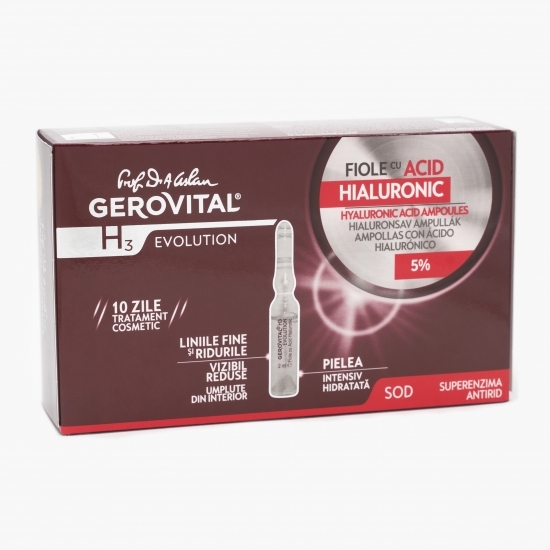 Fiole cu acid hialuronic 10 fiole x 2ml
