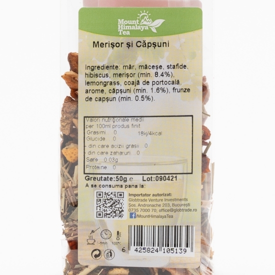 Ceai de fructe cu merișore și căpșuni 50g