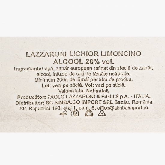 Lichior cu lămâie Limoncino 28% alc. 1l