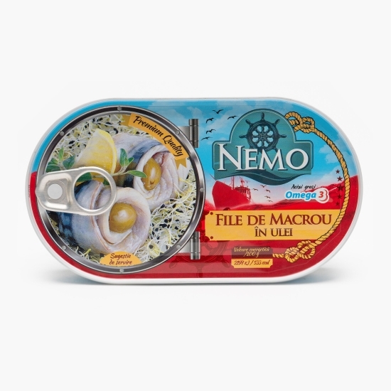 File de macrou în ulei 170g