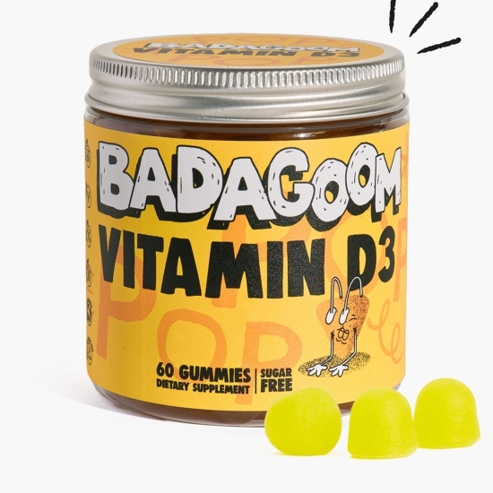 Jeleuri gumate cu Vitamina D3, 60 buc