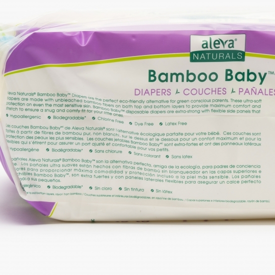 Scutece din fibre de bambus mărimea 2, 3-8kg, 30 buc 