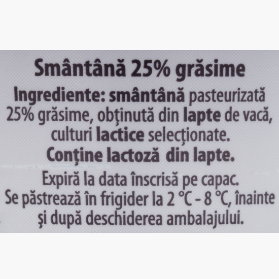 Smântână 25% grăsime 300g