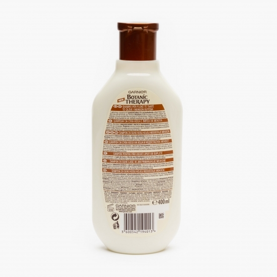 Șampon cu lapte de cocos și nuci de macadamia pentru păr uscat lipsit de suplețe 400ml