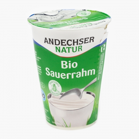 Smântână eco din lapte de vacă pasteurizat 10% grăsime 200g