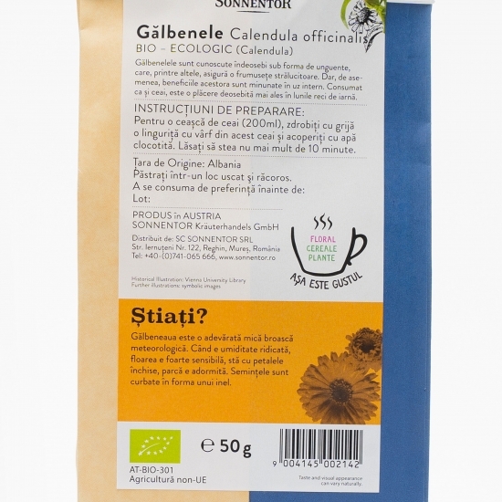 Ceai plante gălbenele eco 50g