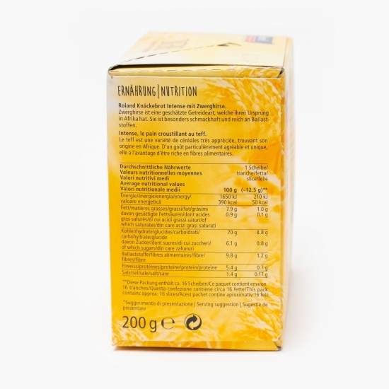 Pâine crocantă Intense Teff 200g