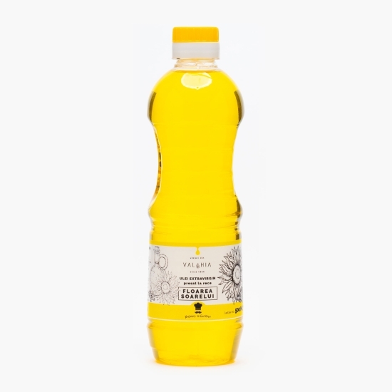 Ulei extravirgin de floarea-soarelui, presat la rece 0.5l