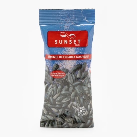 Semințe negre de floarea-soarelui coapte în sare de Himalaya 100g