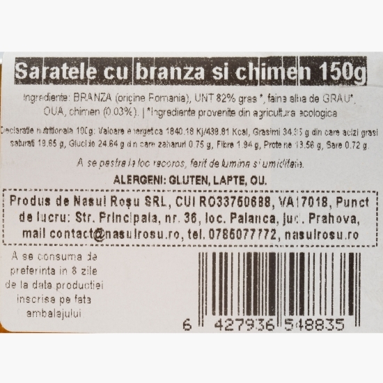 Sărățele cu brânză și chimen 150g