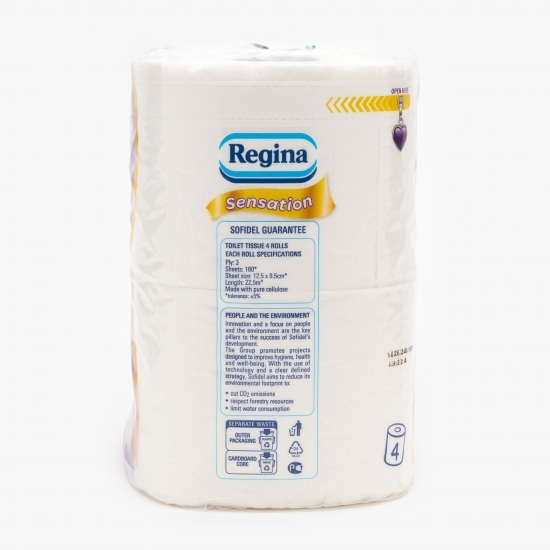 Hârtie igienică Sensation 4 role, 3 straturi