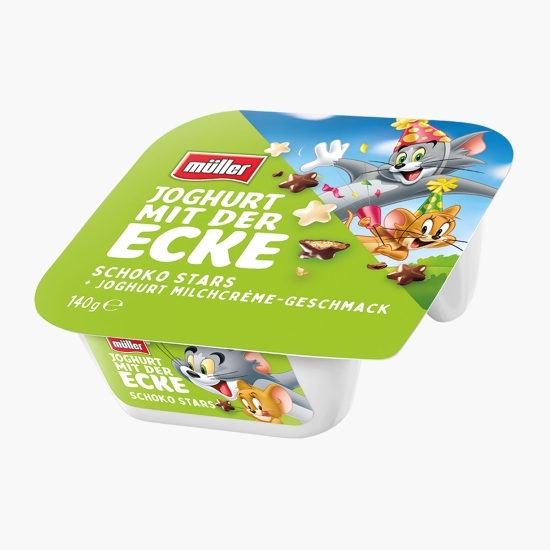 Iaurt mix Tom&Jerry cu steluțe ciocolată 140g