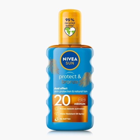 Ulei autobronzant cu protecție solară SPF 20, Protect & bronz dual effect 200ml