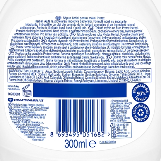 Săpun lichid antibacterian Herbal 300ml