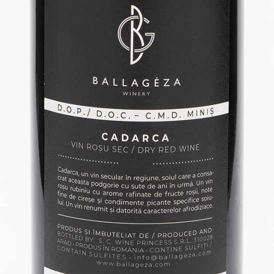 Vin roșu sec Cadarca, 13%, 0.75l