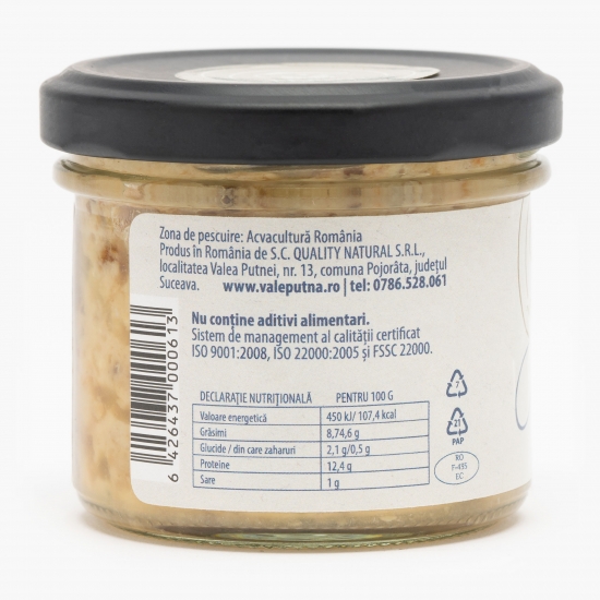Păstrăv afumat cu sos de champagne Gourmandisse 100g