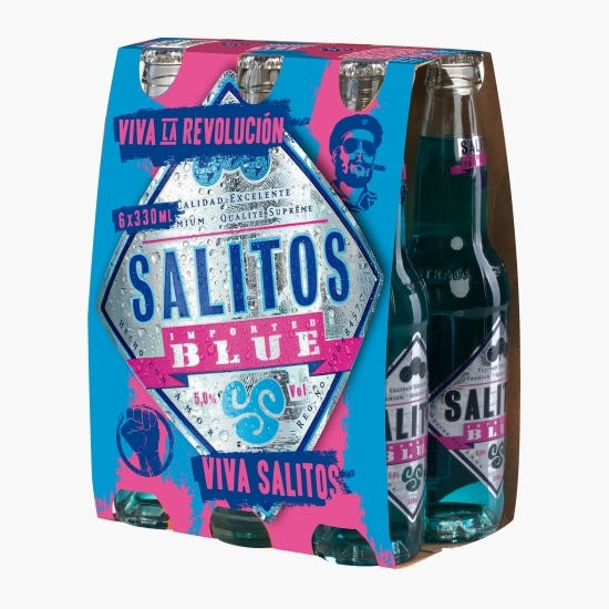 Cocktail din bere de fructe Blue, 5% alc., sticlă 6x0.33l
