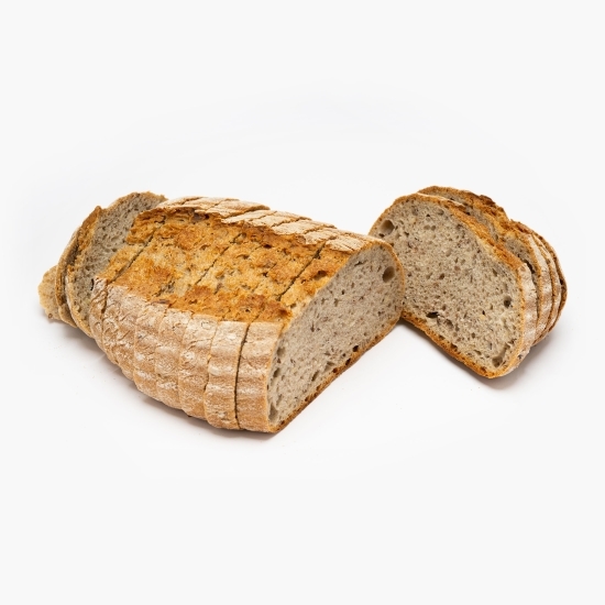 Pâine cu maia, 4 semințe și nucă 500g