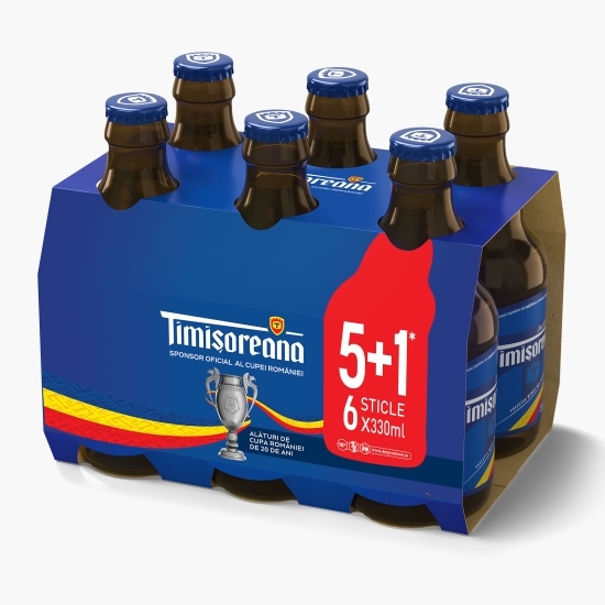 Bere blondă sticlă 6x330ml (5+1)