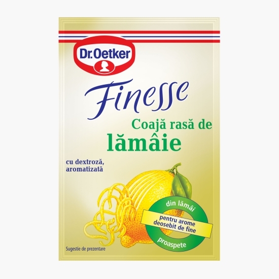 Coajă rasă de lămâie Finesse, 3x6g