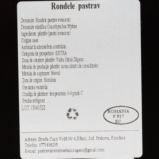 Rondele păstrăv somonat 500g