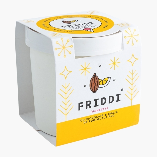 Înghețată ciocolată cu coajă de portocală eco, 300ml (250g)