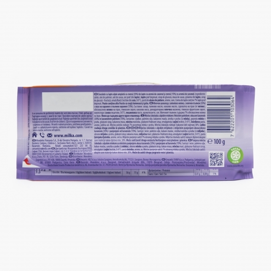 Ciocolată umplută cu cremă caramel 100g