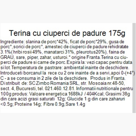 Terină cu ciuperci de pădure 175g