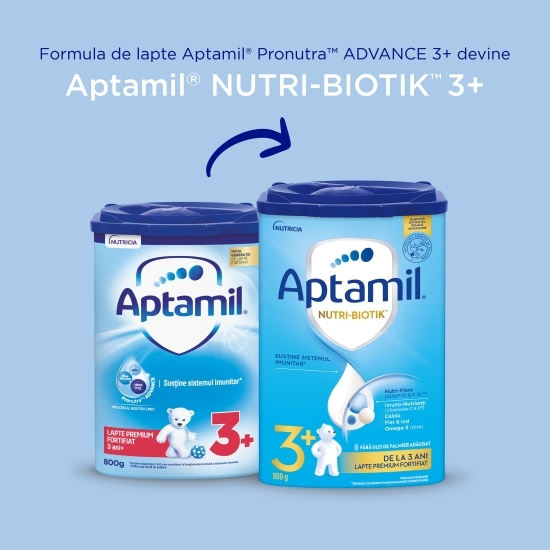 Lapte praf NUTRI-BIOTIK 3+, de la 3 ani, Nutricia, 800g