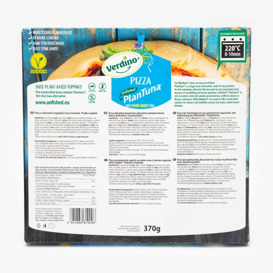 Pizza vegetală Unfished PlanTuna 370g