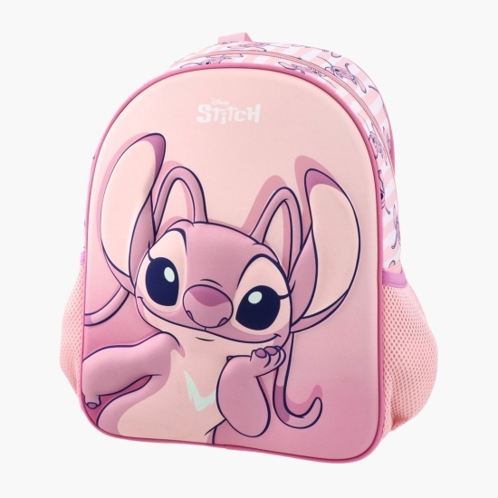Rucsac 3d pentru grădiniță Stitch Sunny Pink, 30x20x10cm