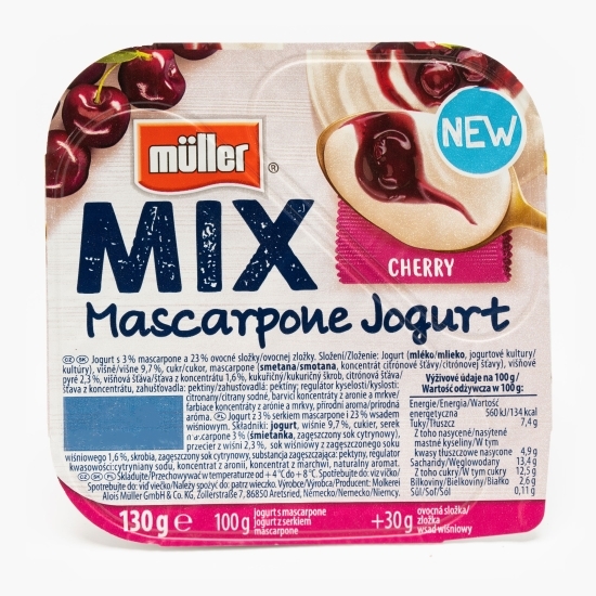 Iaurt mix mascarpone cireșe 130g