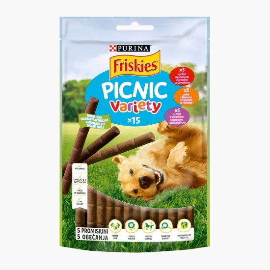 Recompense pentru câini, 126g, Picnic Variety cu vită, pui, miel