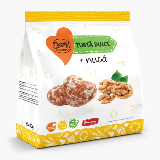 Turtă dulce cu nucă 400g
