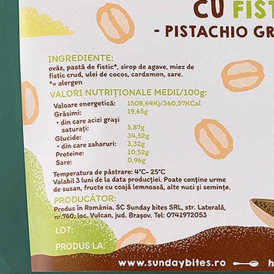 Granola cu fistic 300g