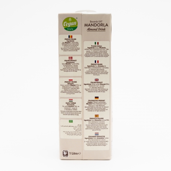 Băutură vegetală eco din migdale 1l