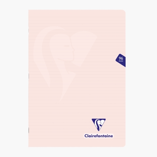 Caiet dictando capsat A4, 48 file, peach pastel, Clairefontaine Mymesys