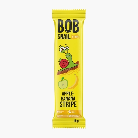 Felie naturală din mere și banană, fără zahăr adăugat 14g