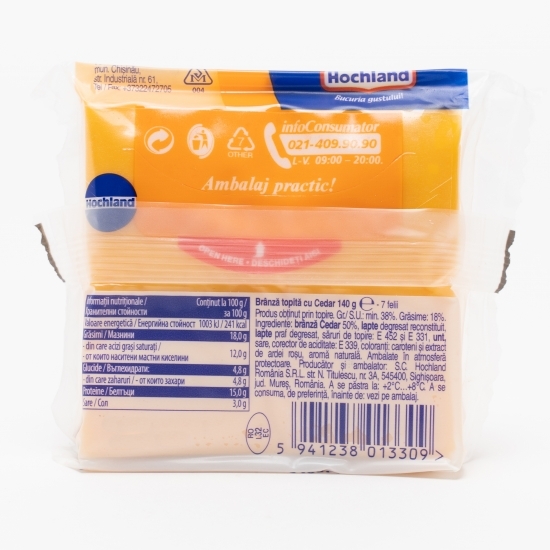 Brânză topită felii cu Cedar 140g