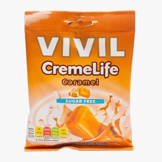 Bomboane Creme Life caramel fără zahăr 60g