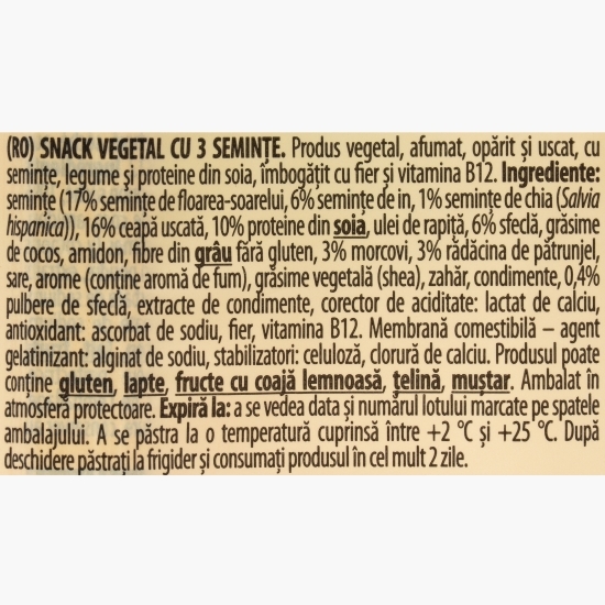 Cârnați sticks vegetali cu 3 semințe 90g