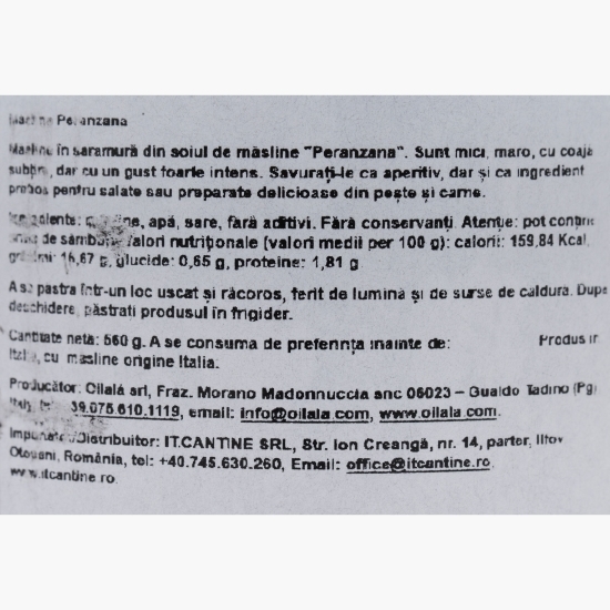 Măsline Peranzana, 560g