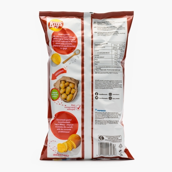 Chipsuri ondulate din cartofi cu sare, Wavy 115g