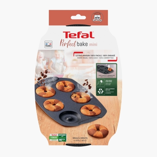 Forma de copt pentru mini gogoși PerfectBake din aluminiu reciclat, 21x29cm, înveliș antiaderent