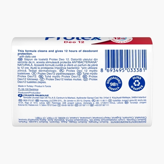 Săpun solid antibacterian Deo 12, 90g