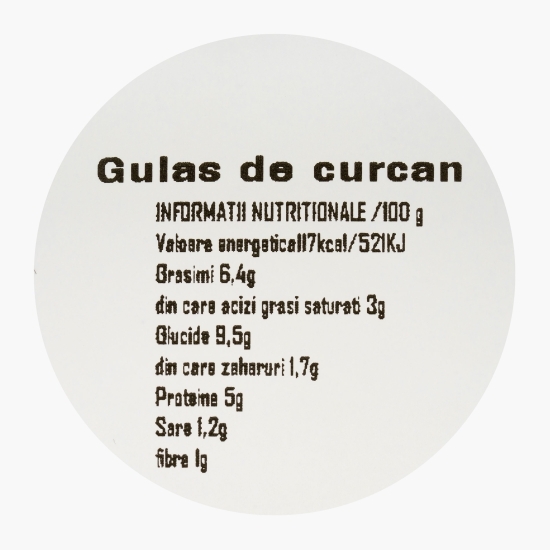 Gulaș de curcan 500g