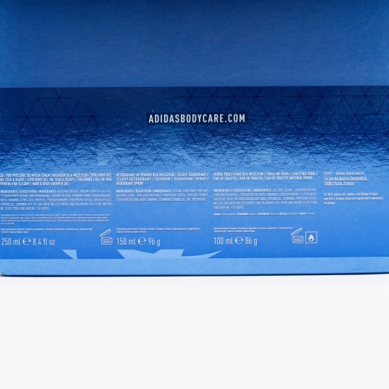 Set cadou Uefa Anthem (Apă de toaletă 100ml + Deodorant 150ml + Gel de duș 250ml)