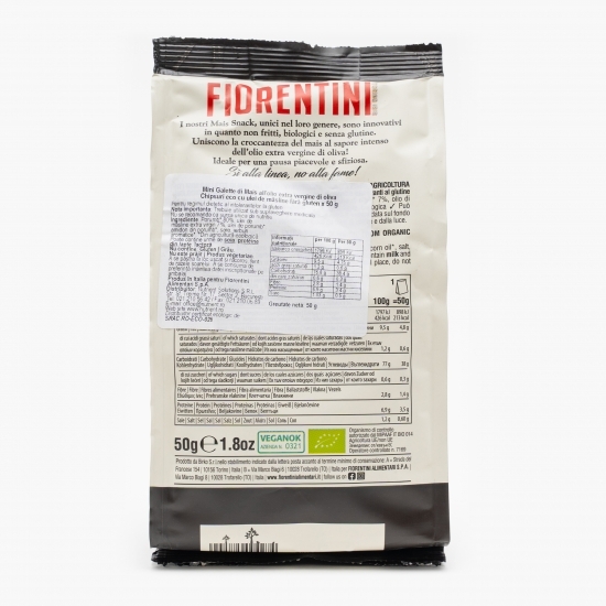 Chipsuri eco din porumb cu ulei de măsline fără gluten 50g 