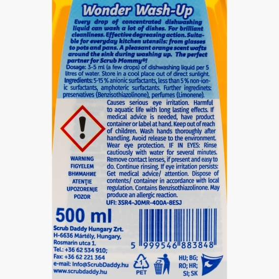 Detergent de vase lichid portocală, 0.5l