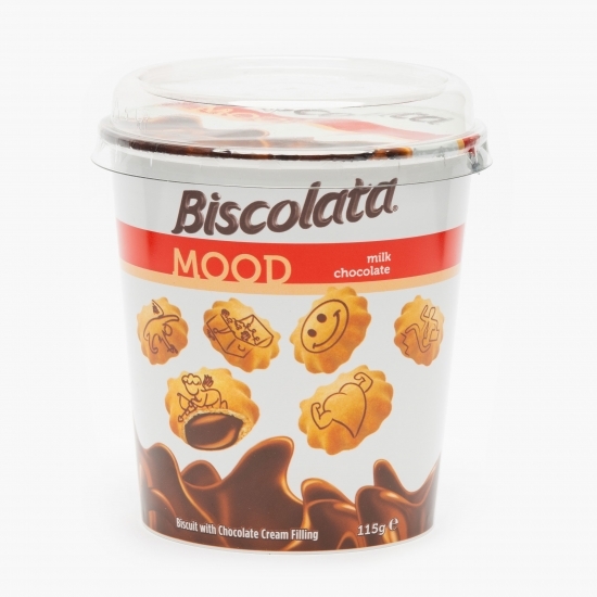 Biscuiți umpluți cu cremă de ciocolată 115g
